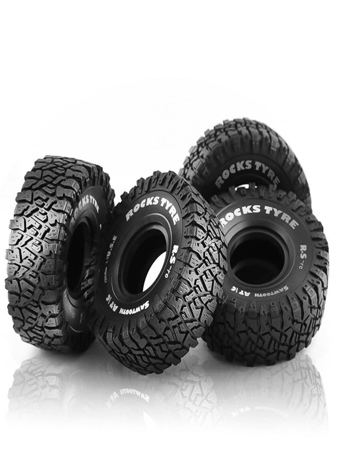 Chanmoo 1.9 RC Crawler Tires With Foam Insert Rubber Mud Tyres 120mm For 1/10 RC Crawler Car Axial SCX10 90046 AXI 03007 TRX4 Tamiya CC01 Redcat Gen8 RC4WD 1.9 inch Beadlock Wheel Rims 4PCS - Image 5